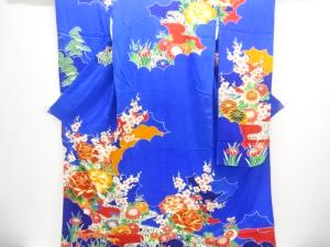 牡丹に草花模様刺繍花嫁衣装掛下(比翼付き)